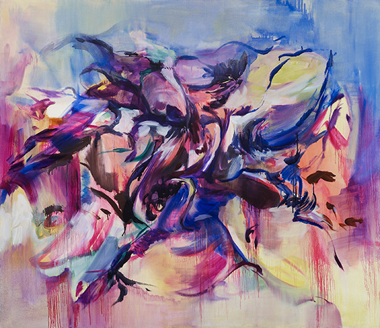 Like honey is the sleep of the just 132x153cm oil on canvas 2014